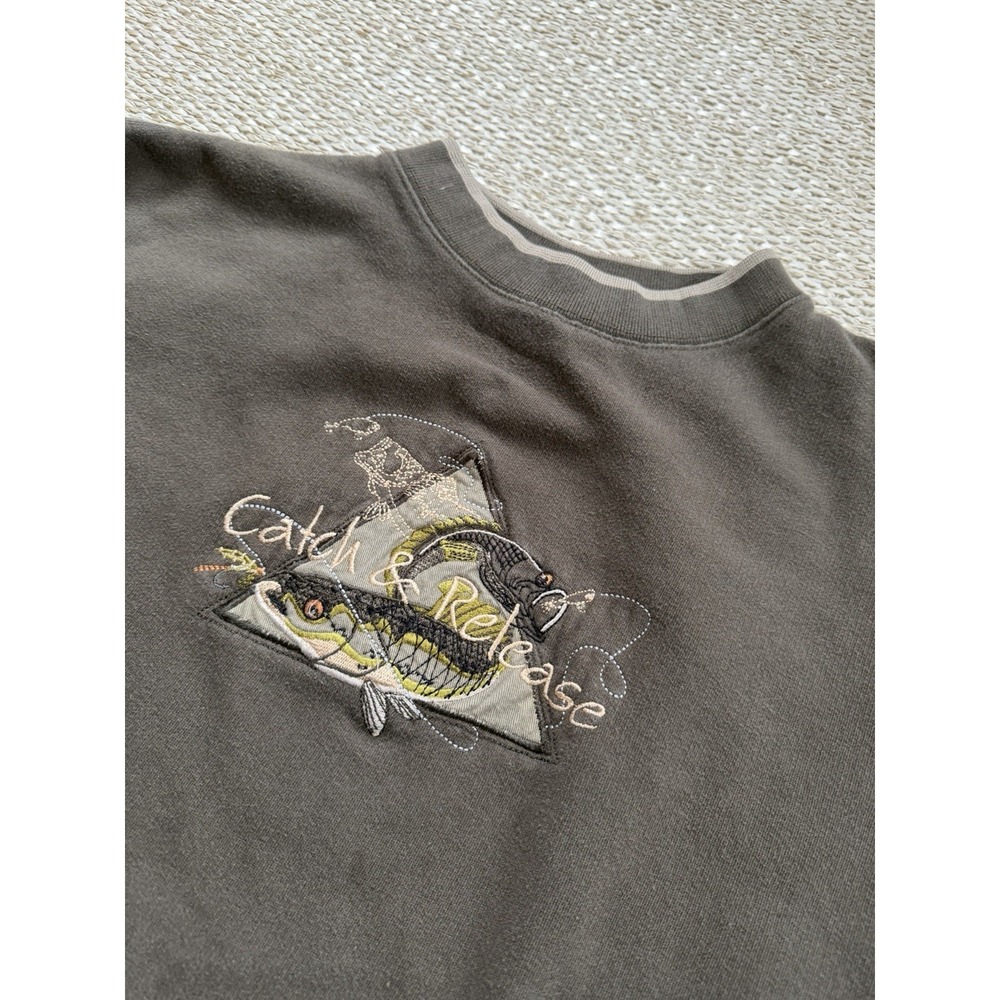 Vintage Fish Catch And Release Sweatshirt. MC Sport, XXL, Fishing Sportsmen Hunt